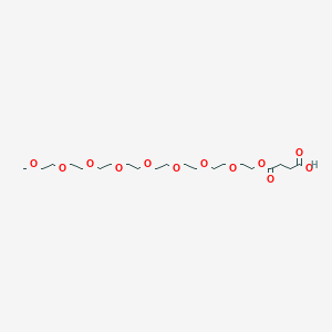 molecular formula C21H40O12 B8106043 m-PEG8-ethoxycarbonyl-propanoic acid 