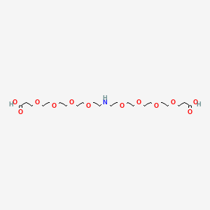 molecular formula C22H43NO12 B8106074 NH-bis(PEG4-acid) 