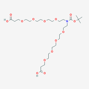 molecular formula C27H51NO14 B8106099 N-Boc-N-bis(PEG4-acid) 