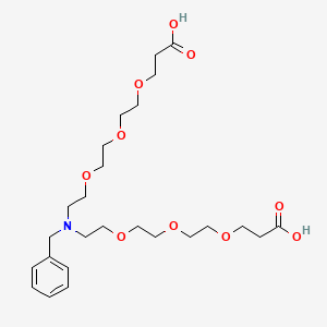 molecular formula C25H41NO10 B8106102 N-Benzyl-N-bis(PEG3-acid) 