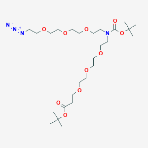 molecular formula C26H50N4O10 B8106135 N-(Azido-PEG3)-N-Boc-PEG3-t-butyl ester 