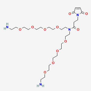 molecular formula C27H50N4O11 B8106141 N-Mal-N-bis(PEG4-amine) 
