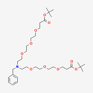 molecular formula C33H57NO10 B8106158 N-Benzyl-N-bis(PEG3-t-butyl ester) 