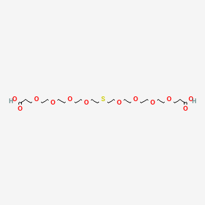 molecular formula C22H42O12S B8106162 Acid-PEG4-S-PEG4-Acid 