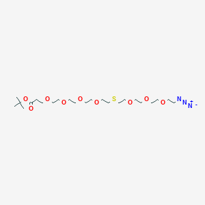 molecular formula C23H45N3O9S B8106164 Azido-PEG3-S-PEG4-t-butyl ester 