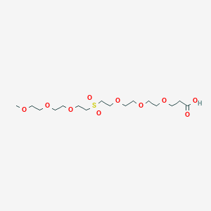molecular formula C16H32O10S B8106207 m-PEG3-Sulfone-PEG3-acid 