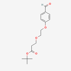 molecular formula C16H22O5 B8106233 Ald-Ph-PEG2-Boc CAS No. 2100306-65-6