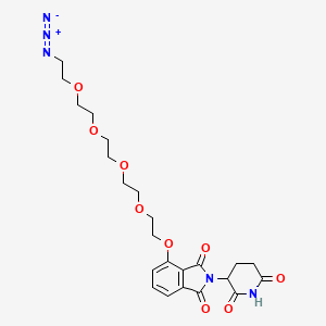 molecular formula C23H29N5O9 B8106294 Thalidomide-O-PEG4-Azide 