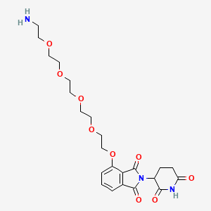 molecular formula C23H31N3O9 B8106456 Thalidomide-O-PEG4-amine 