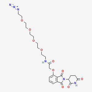 molecular formula C25H32N6O10 B8106461 Thalidomide-O-amido-PEG4-azide 