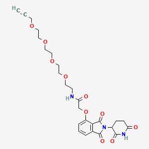 molecular formula C26H31N3O10 B8106465 Thalidomide-O-amido-PEG4-propargyl 
