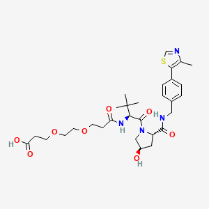 molecular formula C30H42N4O8S B8106469 (S,R,S)-AHPC-PEG2-acid 