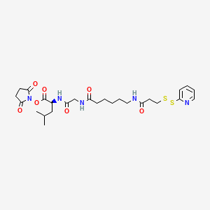 molecular formula C26H37N5O7S2 B8106501 SPDP-C6-Gly-Leu-NHS ester 