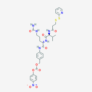 molecular formula C33H39N7O9S2 B8106517 OPSS-Val-Cit-PAB-PNP 