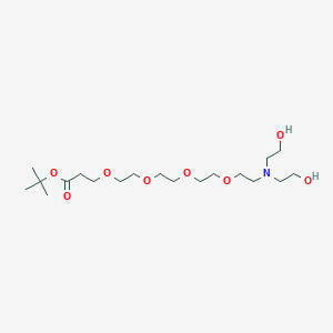 molecular formula C19H39NO8 B8106563 N,N-Diethanol amine-PEG4-Boc 