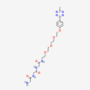 molecular formula C23H34N8O7 B8106614 Gly-Gly-Gly-PEG4-methyltetrazine 