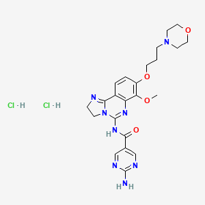 molecular formula C23H30Cl2N8O4 B8106661 CID 66562429 