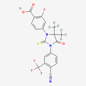 molecular formula C20H13F4N3O3S B8106697 Enzalutamide carboxylic acid-d6 