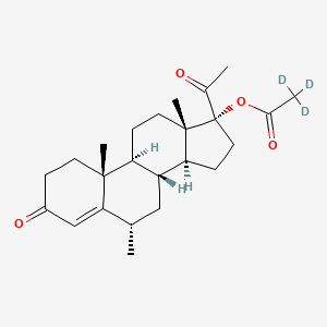 molecular formula C24H34O4 B8106698 Medroxyprogesterone acetate-d3 