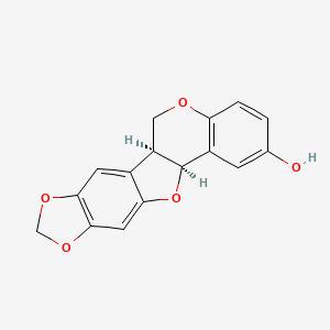 molecular formula C16H12O5 B8106705 (1S,12S)-5,7,11,19-tetraoxapentacyclo[10.8.0.02,10.04,8.013,18]icosa-2,4(8),9,13(18),14,16-hexaen-15-ol 