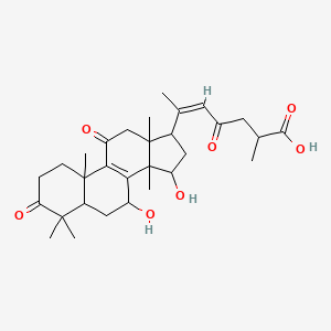 molecular formula C30H42O7 B8106726 (Z)-6-(7,15-dihydroxy-4,4,10,13,14-pentamethyl-3,11-dioxo-2,5,6,7,12,15,16,17-octahydro-1H-cyclopenta[a]phenanthren-17-yl)-2-methyl-4-oxohept-5-enoic acid 