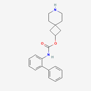 molecular formula C21H24N2O2 B8106740 7-Azaspiro[3.5]nonan-2-yl [1,1'-biphenyl]-2-ylcarbamate 