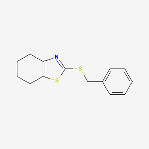 molecular formula C14H15NS2 B8106761 2-(Benzylthio)-4,5,6,7-tetrahydrobenzo[D]thiazole 