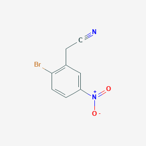 molecular formula C8H5BrN2O2 B8106768 2-(2-Bromo-5-nitrophenyl)acetonitrile 