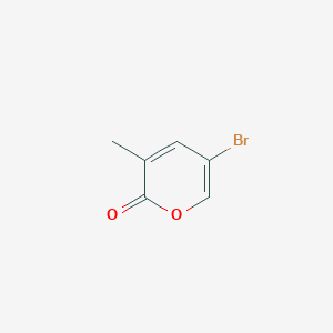 molecular formula C6H5BrO2 B8106787 5-bromo-3-methyl-2H-pyran-2-one 