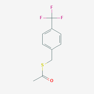 molecular formula C10H9F3OS B8106795 S-4-(trifluoromethyl)benzyl ethanethioate 