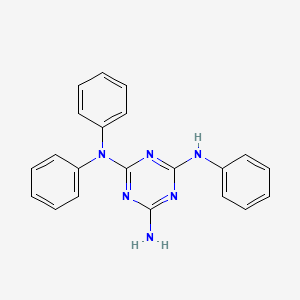molecular formula C21H18N6 B8106819 Triphenylmelamin 