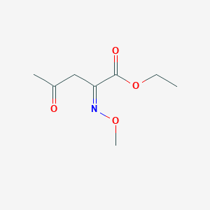 molecular formula C8H13NO4 B8106835 Ethyl (2E)-2-(methoxyimino)-4-oxopentanoate 