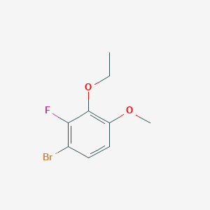 molecular formula C9H10BrFO2 B8106842 1-Bromo-3-ethoxy-2-fluoro-4-methoxybenzene 