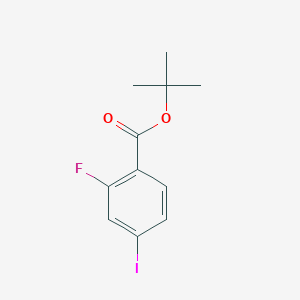 molecular formula C11H12FIO2 B8106858 tert-Butyl 2-fluoro-4-iodobenzoate 