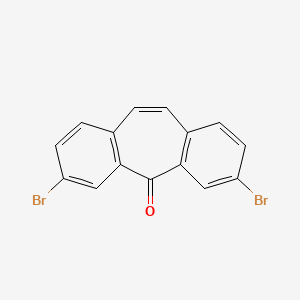 molecular formula C15H8Br2O B8106867 3,7-Dibromo-dibenzo[a,d]cyclohepten-5-one 