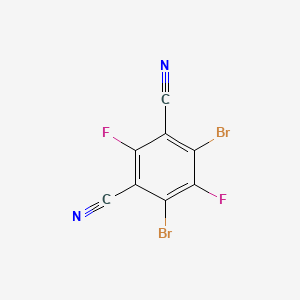 molecular formula C8Br2F2N2 B8106872 4,6-Dibromo-2,5-difluoroisophthalonitrile 