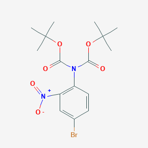 molecular formula C16H21BrN2O6 B8106893 DI-Tert-butyl 4-bromo-2-nitrophenyliminodicarbonate 