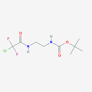 molecular formula C9H15ClF2N2O3 B8106924 Tert-butyl(2-(2-chloro-2,2-difluoroacetamido)ethyl)carbamate 