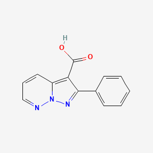 molecular formula C13H9N3O2 B8106955 2-Phenylpyrazolo[1,5-b]pyridazine-3-carboxylic acid 