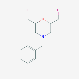 molecular formula C13H17F2NO B8106956 4-Benzyl-2,6-bis(fluoromethyl)morpholine 