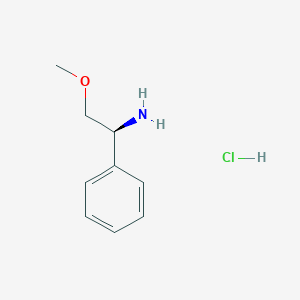 molecular formula C9H14ClNO B8106973 (S)-2-Methoxy-1-phenylethanamine hydrochloride 