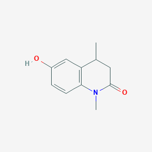 molecular formula C11H13NO2 B8106999 6-hydroxy-1,4-dimethyl-3,4-dihydroquinolin-2(1H)-one 