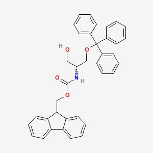 molecular formula C37H33NO4 B8107004 (R)-(9H-fluoren-9-yl)methyl (1-hydroxy-3-(trityloxy)propan-2-yl)carbamate 