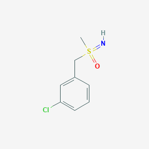 molecular formula C8H10ClNOS B8107018 1-Chloro-3-((S-methylsulfonimidoyl)methyl)benzene 