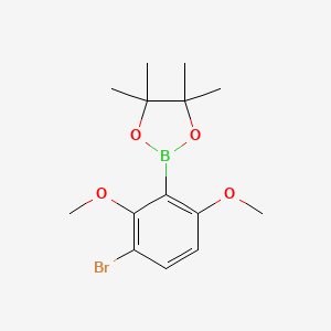 molecular formula C14H20BBrO4 B8107032 3-Bromo-2,6-dimethoxyphenylboronic acid pinacol ester 