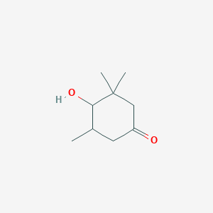 molecular formula C9H16O2 B8107039 4-Hydroxy-3,3,5-trimethylcyclohexanone CAS No. 20548-03-2
