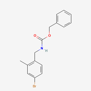 molecular formula C16H16BrNO2 B8107041 Benzyl 4-bromo-2-methylbenzylcarbamate 