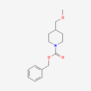 molecular formula C15H21NO3 B8107045 Benzyl 4-(methoxymethyl)piperidine-1-carboxylate 
