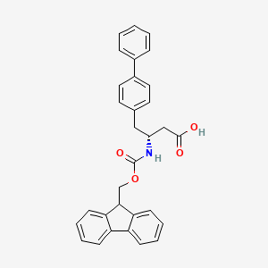 molecular formula C31H27NO4 B8107087 FMoc-(R)-3-amino-4-(4'-biphenyl)butanoic acid 