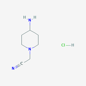 molecular formula C7H14ClN3 B8107091 2-(4-Aminopiperidin-1-yl)acetonitrile hydrochloride 